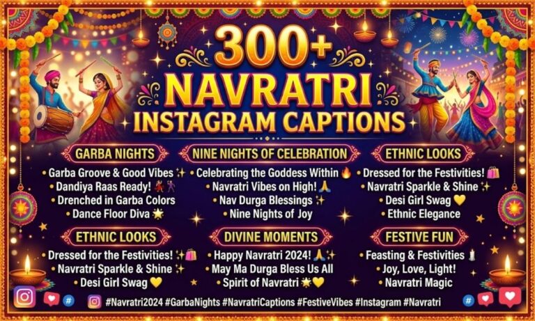 300+ Navratri Instagram Captions