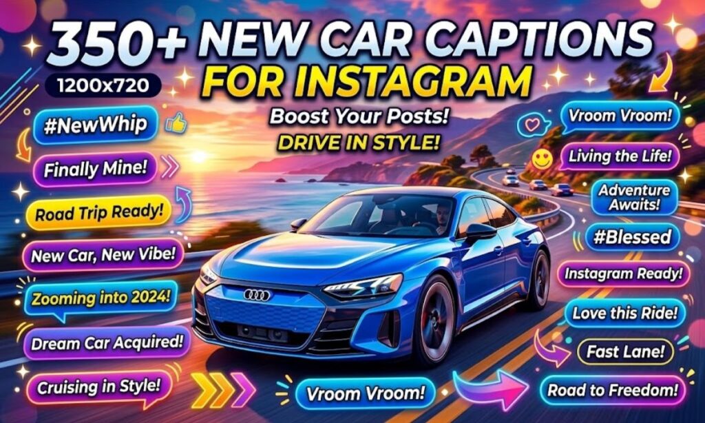 350+ New Car Captions for Instagram (1)