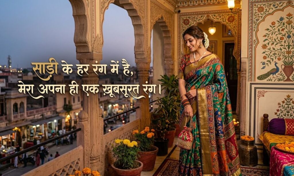 Aesthetic Saree Caption for Instagram in Hindi