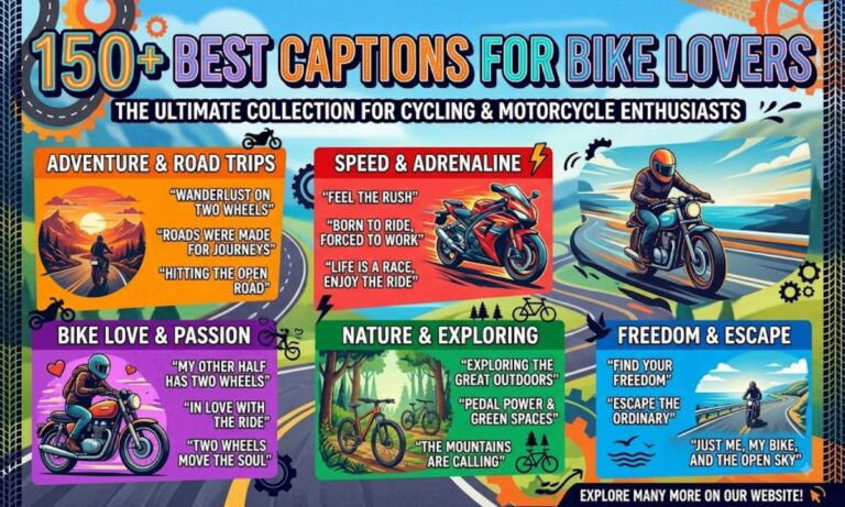 150+ Best Captions for Bike Lovers