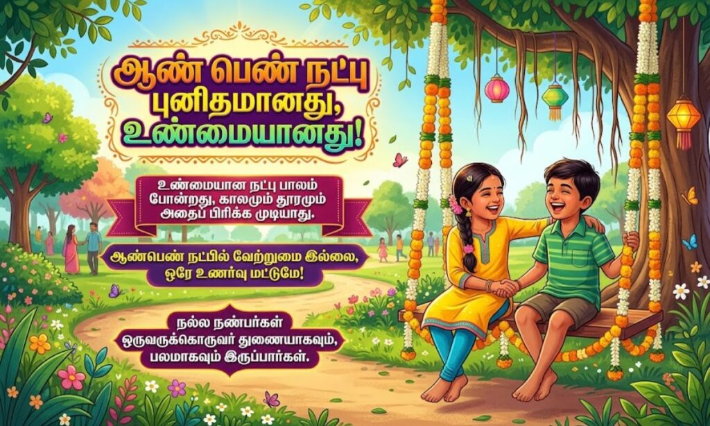 Boy and Girl Friendship Quotes in Tamil