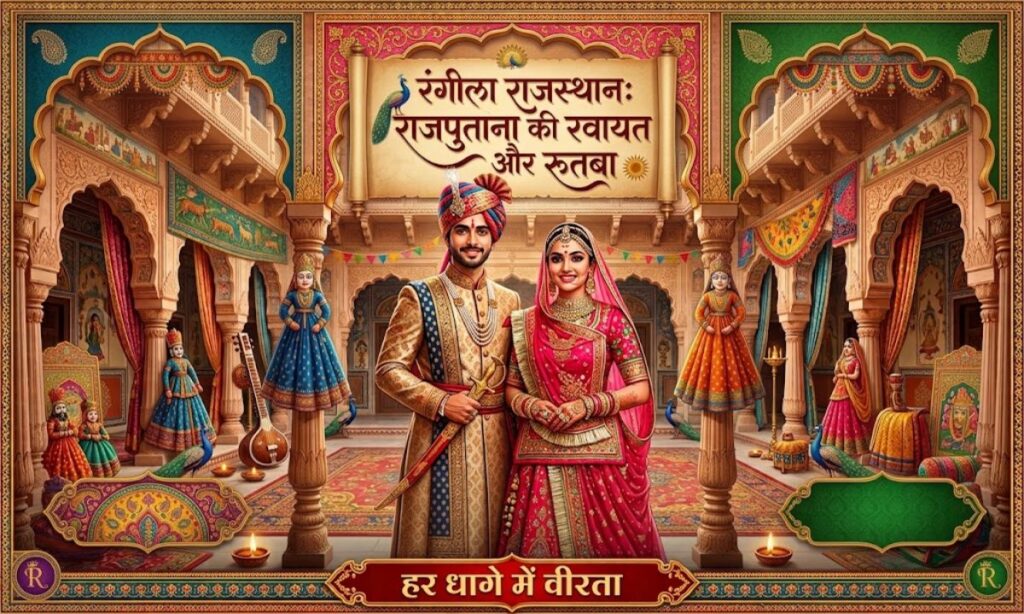 Captions for Rajasthani Look in Hindi 🇮🇳