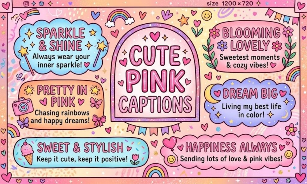 Cute Pink Captions Instagram