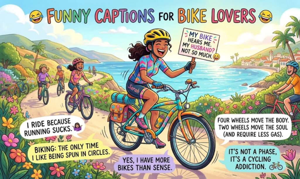  Funny Captions for Bike Lovers