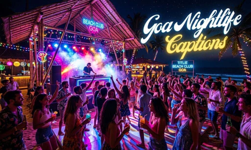 Goa Nightlife Captions