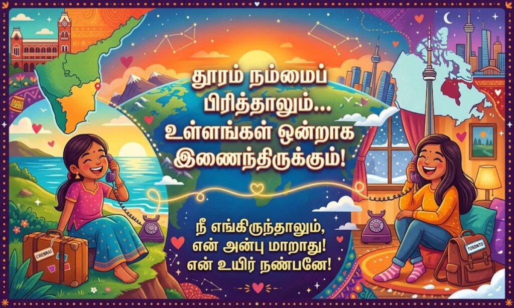 Long Distance Friendship Quotes in Tamil
