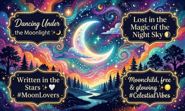 Moon Captions for Instagram