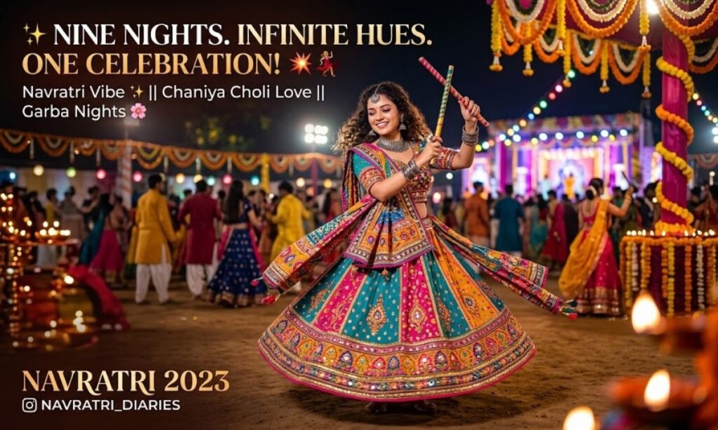 Navratri Outfit Caption for Instagram