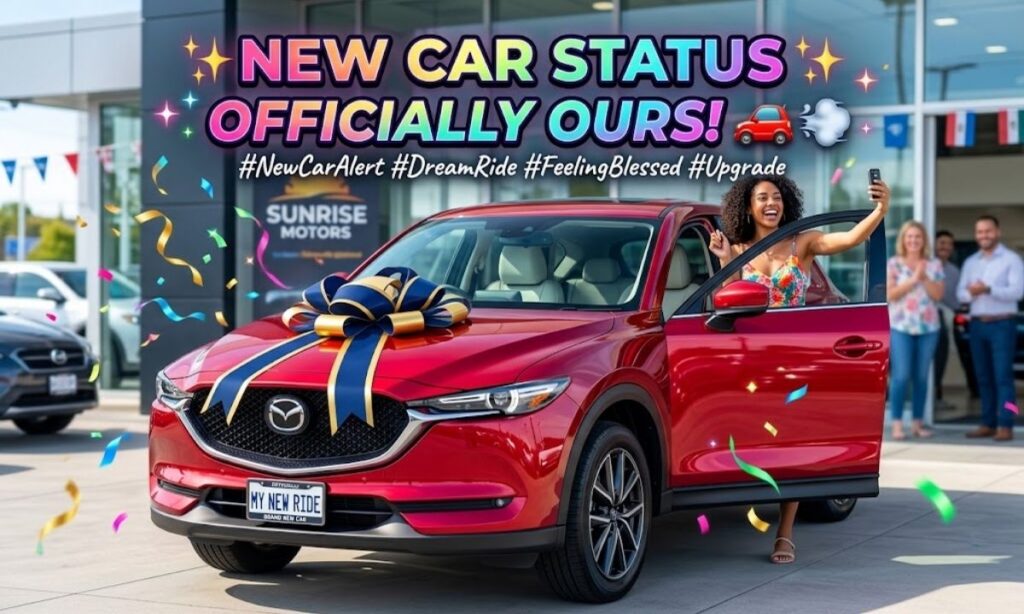New Car Status Caption