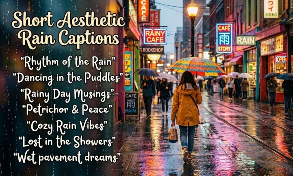 Short Aesthetic Rain Captions