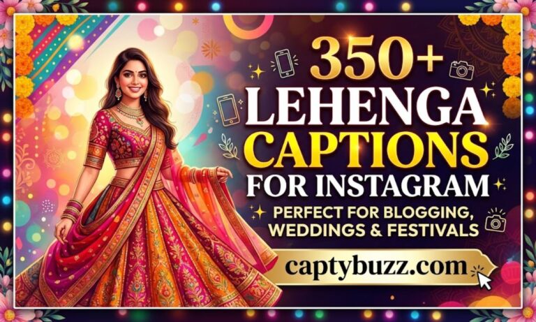 350+ Lehenga Captions for Instagram