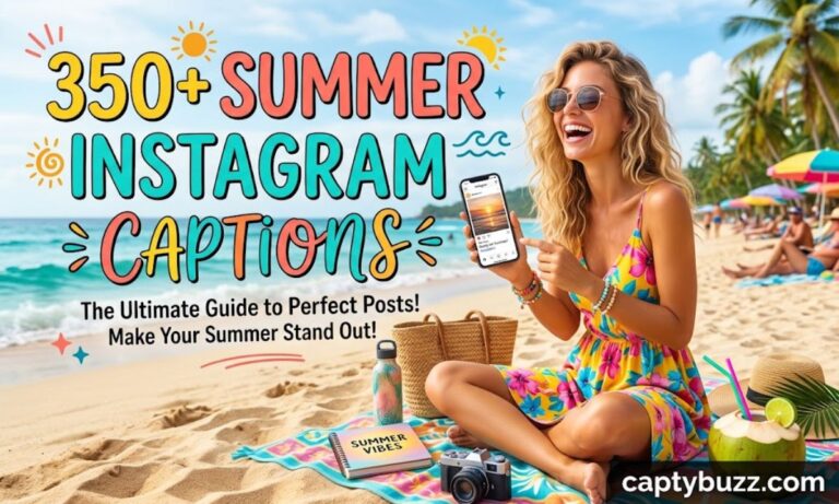 350+ Summer Instagram Caption