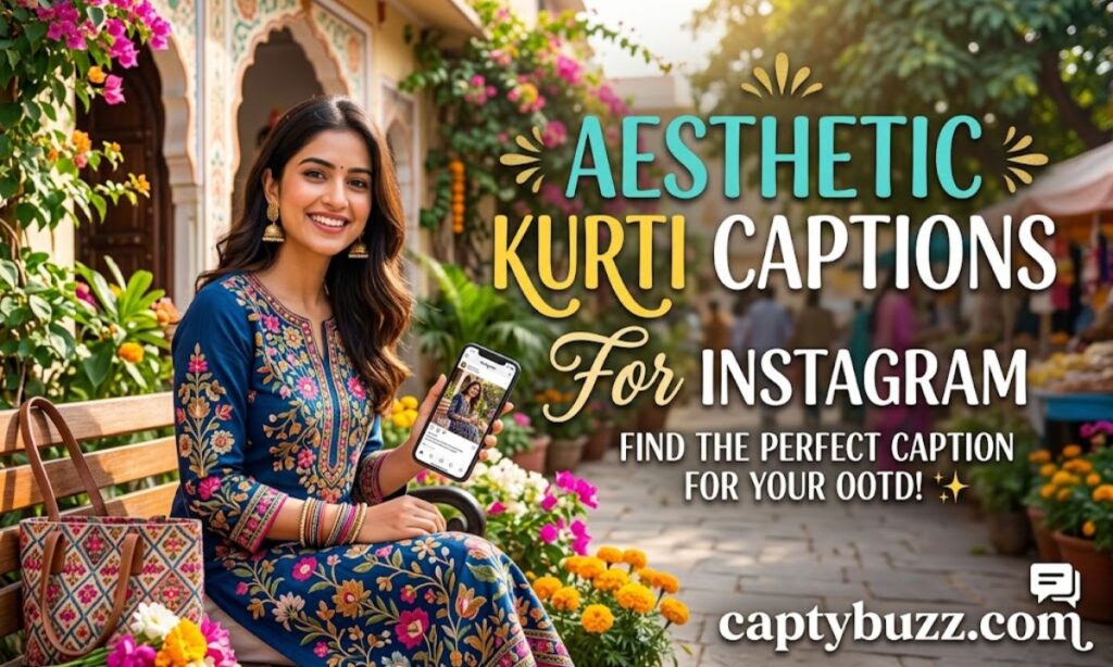 Aesthetic Kurti Captions for Instagram