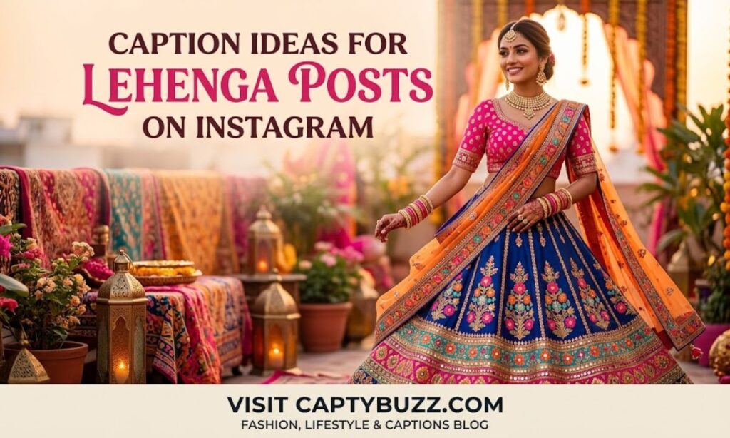 Caption for Lehenga Post on Instagram