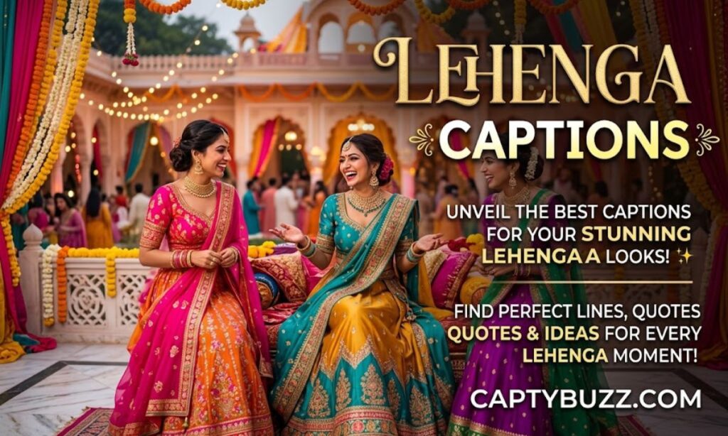 Lehenga Twirl Captions