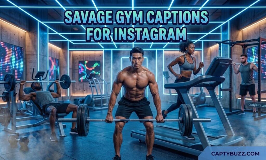 Savage Gym Captions for Instagram