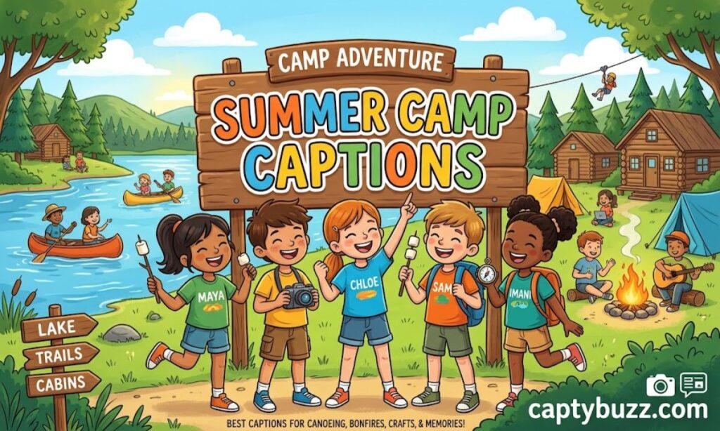 Summer Camp Captions