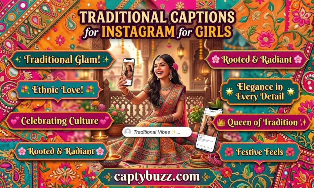 Traditional Captions for Instagram for Girl